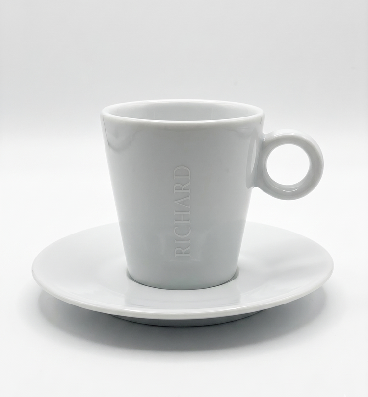 Tasses Cappuccino Café Richard Slim Blanches (Boîte de 6)