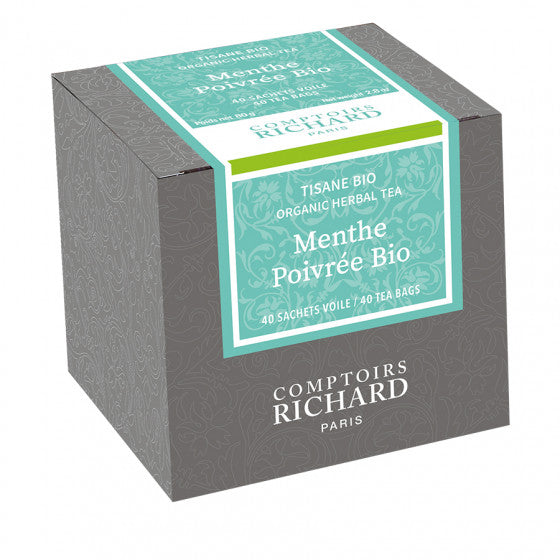 Thé Comptoir Richard - Infusion Bio Tisane Menthe poivrée (40 sachets)